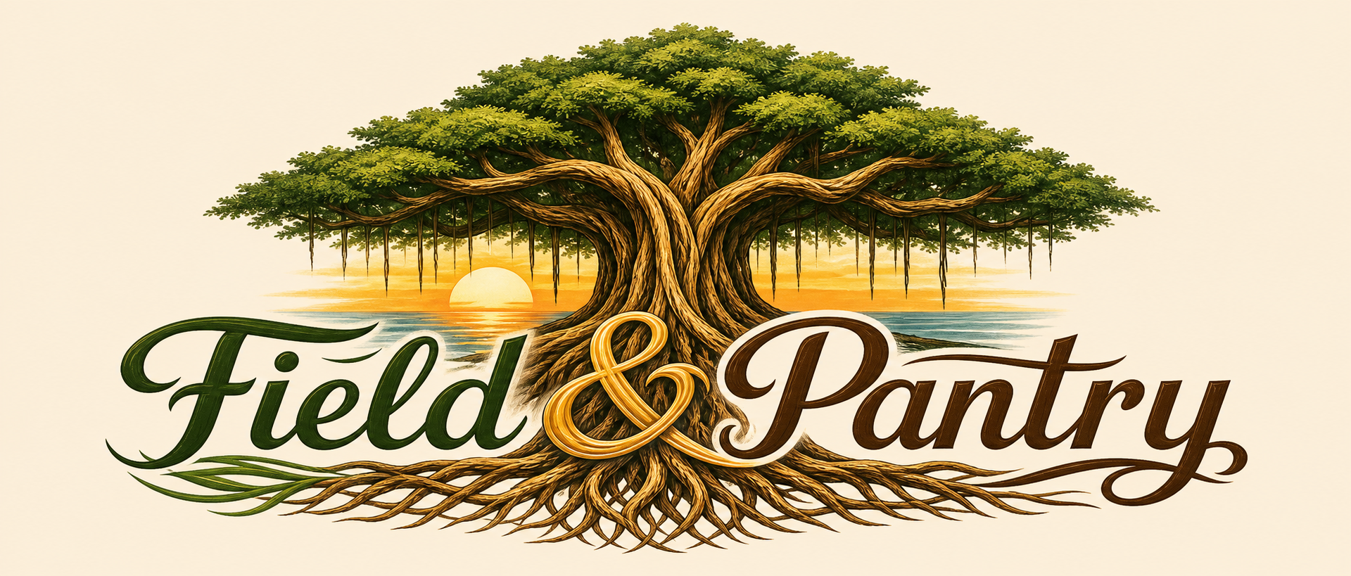 Field and Pantry banyan tree header logo